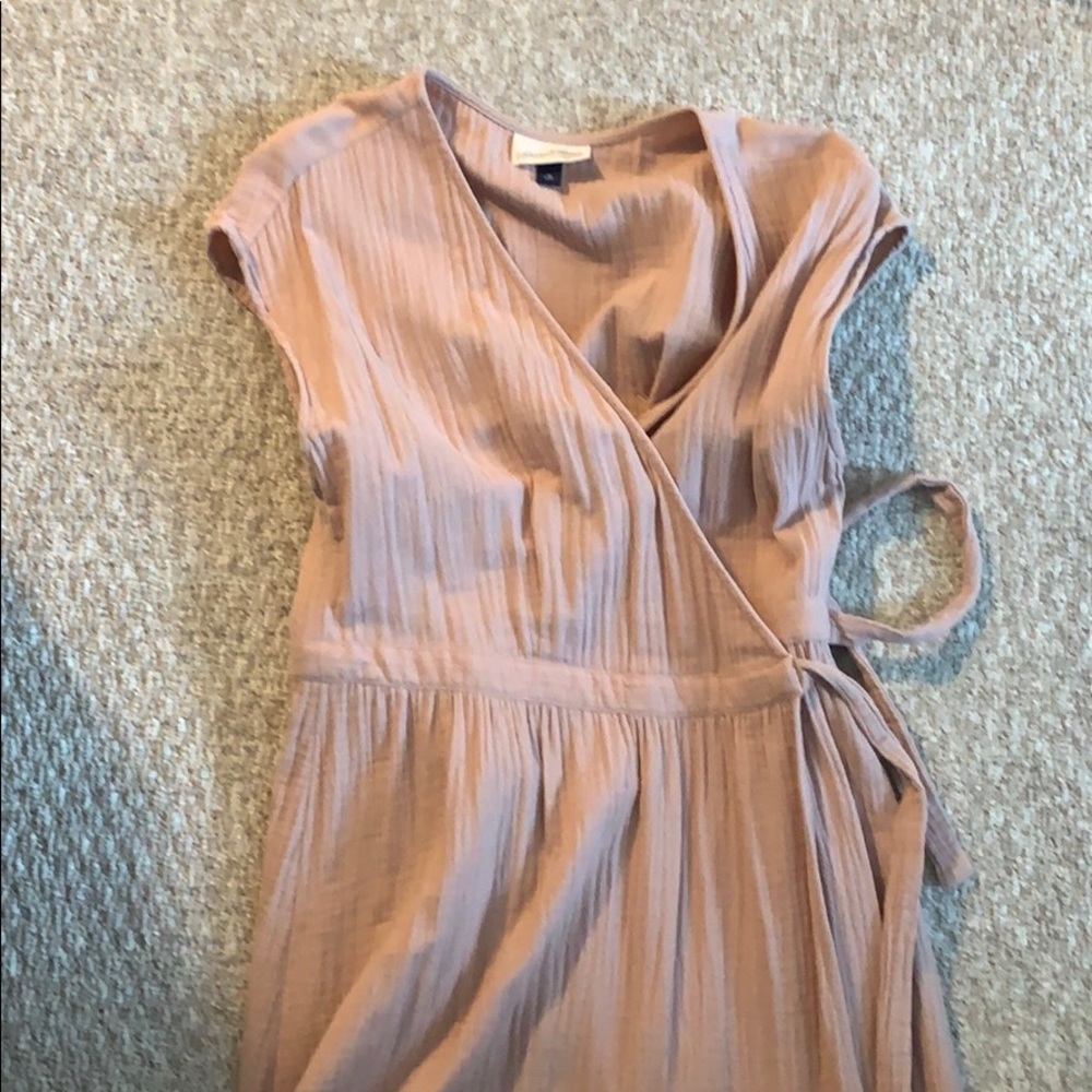 Universal Thread Mauve Pink Linen Dress M
